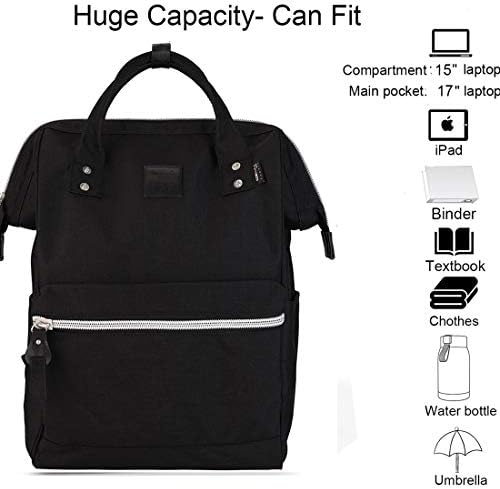 himawari veliki putni ruksak sa pretincem za Laptop 17 inčni prostrana doktorska torba koledž ruksak za žene & amp; muškarci-ne uključuju USB Port