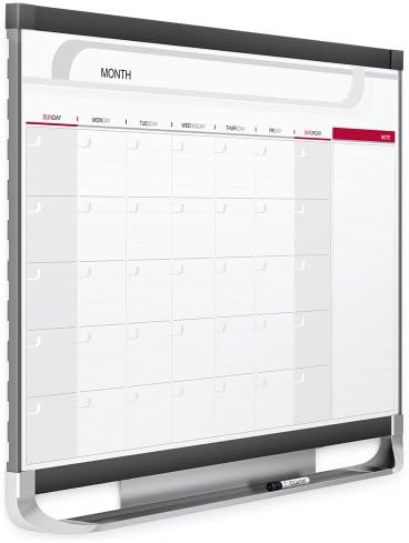 Kvartet Dry Erase Calendar Board, Planer, magnetna tabla, 3 'x 2', godišnje, ukupna površina za brisanje, Prestige 2
