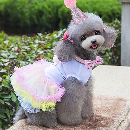 Haljina za pse slatke haljine za pse za male pse Djevojka za bolnicu za pseći suknje Mačja haljina Štenad Rođendan