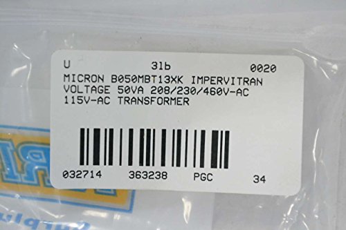 MICRON B050MBT13XK IMPERVITRAN 50VA 208/230 / 460V-AC 115v-AC transformator B363238