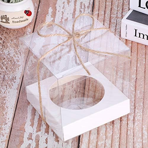 Pojedinačne kutije za Cupcake, 12kom pojedinačne prozirne kutije za Cupcake, Poklon kutija