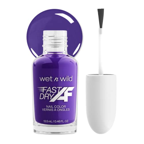 Wet n Wild Fast Dry Af boja laka za nokte, ljubičasta udata za Royalty / brzo sušenje - 40 sekundi / dugo