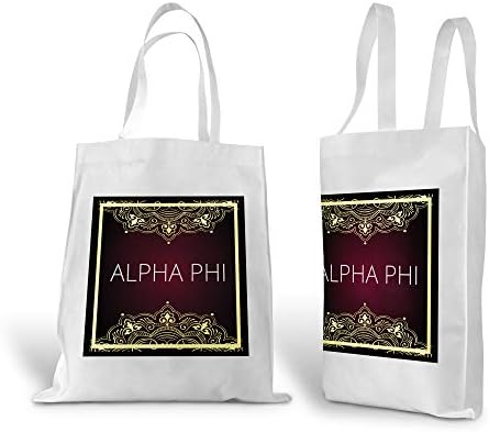 grčki život.store Alpha Phi Platnena torba za kupovinu, Platnena torba za kupovinu namirnica