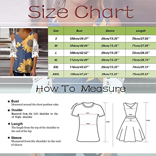 Preveliki vrhovi za žene, hladno rame 3/4 rukave majice Dressy casual čipke bluze plus veličina