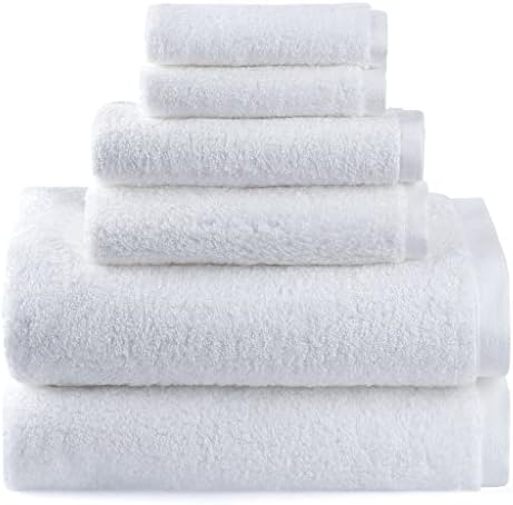 N / A set za kupanje, 2 velike ručnike za kupanje, 2 ruke ručnika, 2 ručnika za lice pamuk visoko upijaju kupaonicu ručnici bijeli