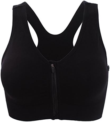 Ohlyah ženski patentni zatvarač za zatvaranje sportova BRA Racerback Yoga Bras