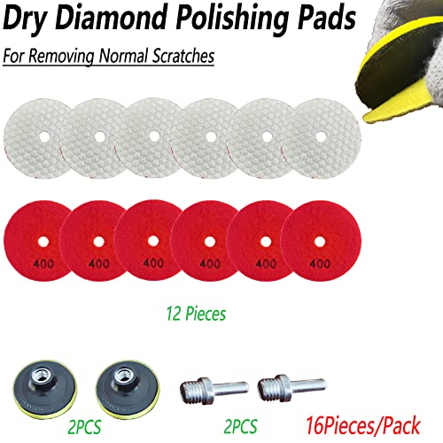 ANTENGDATOOL suhi dijamantski jastučići za poliranje Set Plus Grit 400 za brušenje granitnog mramora kvarcnog kamenja pločice Beton