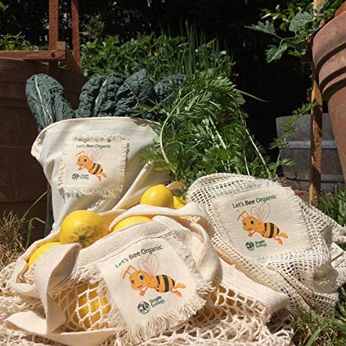Jednostavna ekologija Let's Bee organski pamuk za višekratnu upotrebu medonosne pčele poklon &