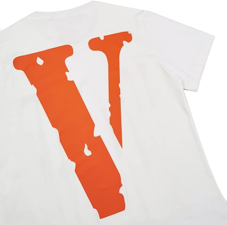 Big V majica za muškarce plima hip hop majica Big V abeceda Ispis tees vrhovi Ležerne majica s kratkim