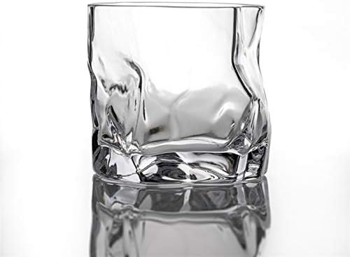 HNGM Tumblers Art Design Crumple nepravilnog mat Brandy Snifter Whisky Rock Glass Old Fashioned Cup liker Whisky Tumbler pivo čaše