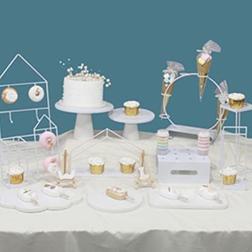 Stalak za torte, metalni okrugli stalak za deserte u evropskom stilu Cupcake Stand Cake Plate Cake kupola za svadbenu zabavu milk Tea Shop Birthday Party