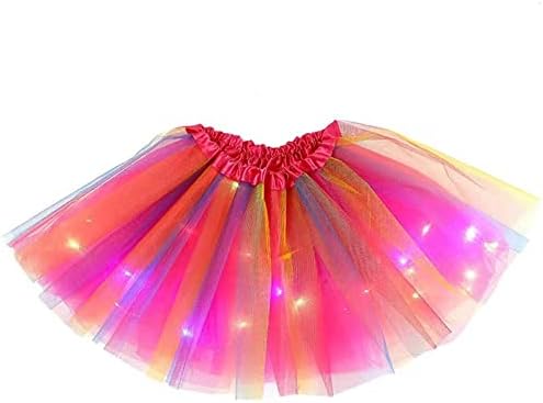 Dječje djece Dječje djevojke Dječje odijelo LED svjetlo ples princeza suknja Tulle Ballet Tutu suknja 5t Dječka odjeća
