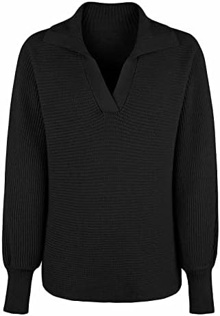 Ženski džemper vrhovi modni V-izrez vafla pletena košulja dno pletiva pulover tunik bluza Jumper džemperi