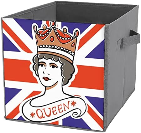 Kraljica Velike Britanije Skladište tkanine za odlaganje kante za smeće Organizator sklopiva kutija sa ručkama