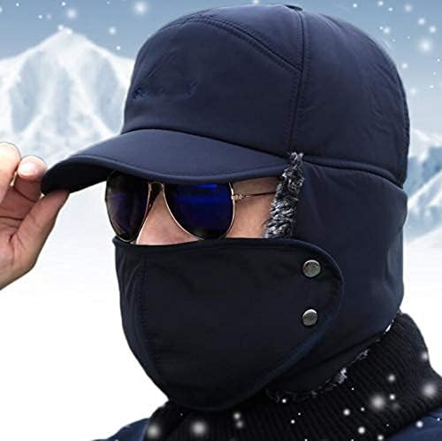 1pcs zima 3 u 1 termo termički kosu kapu sa ušiju punim lica pokriva vjetrootporna lovačka kapa za skijanje kapa za muškarce i žene