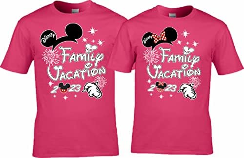 Porodične majice za odmor Mickey Minnie 2023 odgovaraju majicama muške ženske majice za mlade