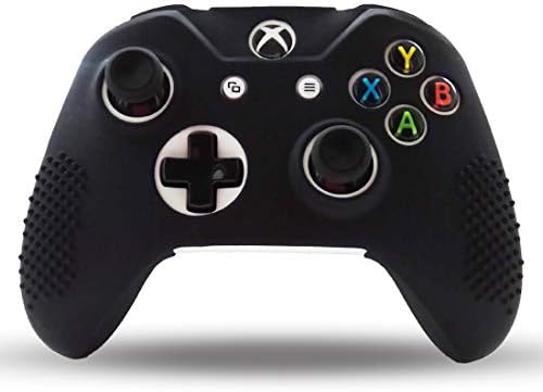 Xbox One Controller koža, silikonske ručke Paket 2 za Xbox One X/One Slim Controller Cover Anti Slip Grip case Protector-8kom Pro thumb hands-Crna, CamoRed