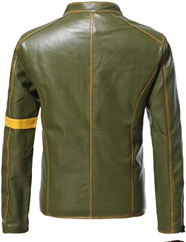 Muška vintage uznemirena jakna za biciklistu Retro Slim Fit motociklističke jakne casual zip up bomber kaput