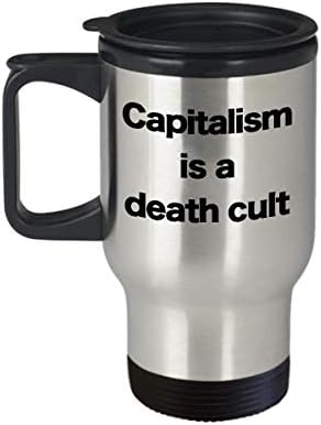 Kapitalizam je kultna krigla smrtna putni šalica za kafu Ekonomski katastrofa