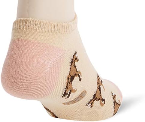 K. Bell čarape za žene 6 paket parova zabavne životinje novost niski rez ne Show čarape