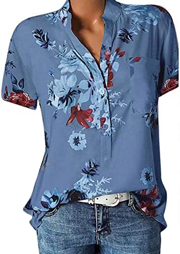 Zlovhe bluze bez rukava za žene Dressy Casual Womens šifon Tops V izrez bluze bez rukava za žene Dressy