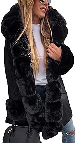 Duowii zimska jakna Žene Fleece Modne modne čvrste boje dolje kaput Zimska plus veličine Plišani