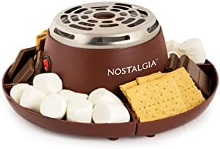 Nostalgia električni S'mores aparat, stolna unutrašnja mašina sa 4 pretinca za Graham krekere, čokoladu,