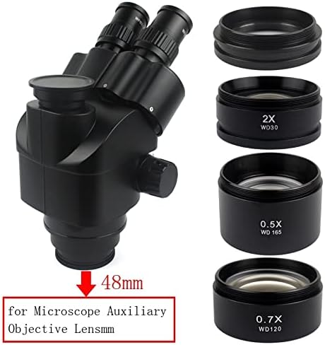 Oprema za mikroskop 0.3 X 0.5 X 0.7 X 0.75 X 1x 1.5 X 2.0 X zoom Stereo mikroskopski konac 48mm laboratorijski
