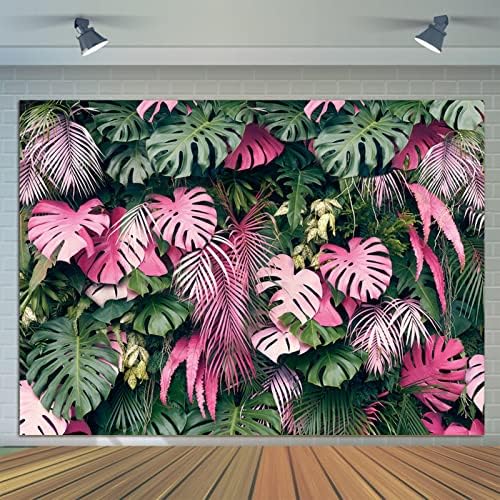 CGXINS 9X6FT Tropski listovi Palmi slika fotografija pozadina za havajske dekoracije za zabave