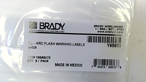Brady 94913 El-Arc Flash Oznake Upozorenja B-928/5 Paket-Y95955 94913