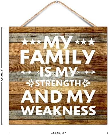 Seoski drveni znak Inspirativni citati Porodični citat Moja porodica je moja snaga i moja vožnja ohrabrenja