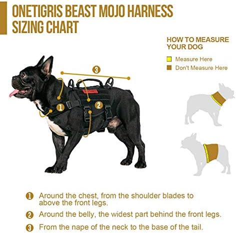 Onetigris taktički pseći jazbuv, šhvaljivac s ručkom, vojni prsluk za male pse na otvorenom Easy Control