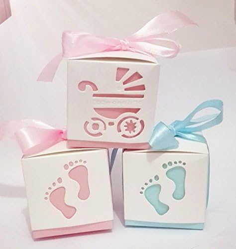 Od 50kom Baby Shower Ribbon favor poklon bombone kutije za vjenčanje usluge i pokloni za vjenčanje