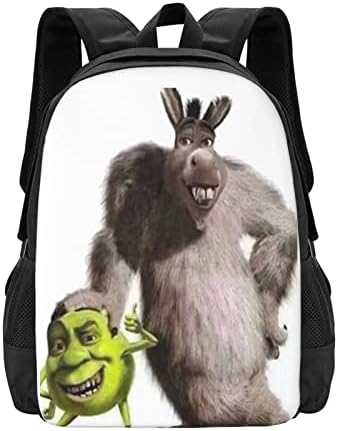 VELLOW Green Monster ruksak Crtić Anime uzorak školski ruksak, Školska torba kompatibilna sa crtićima za dječake tinejdžere