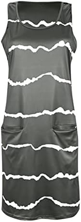 Fragarn haljine za žene 2023, Ženski modni casual Print prsluk kombinezon seksi labava haljina
