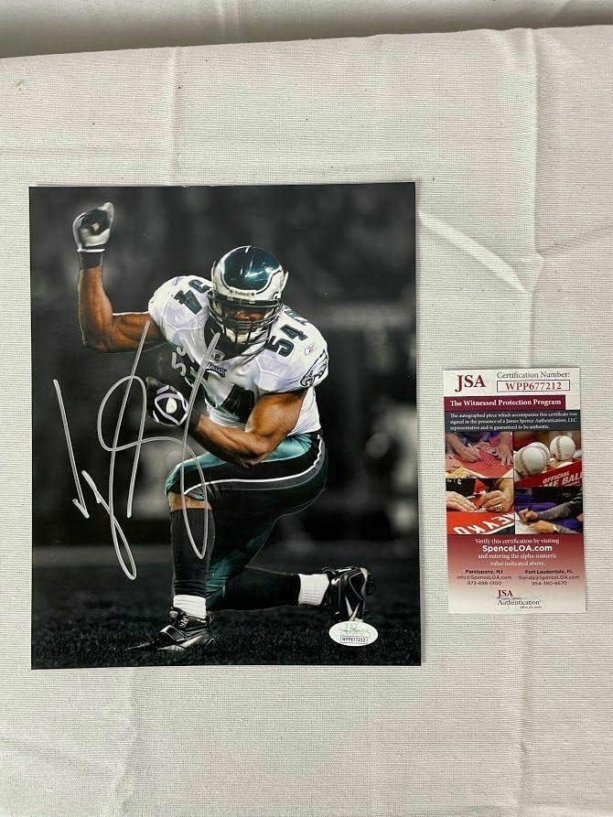 Jeremiah Trotter potpisao je autografiju Philadelphia Eagles 8x10 FOFTLILLIGHT Photo JSA - AUTOGREM