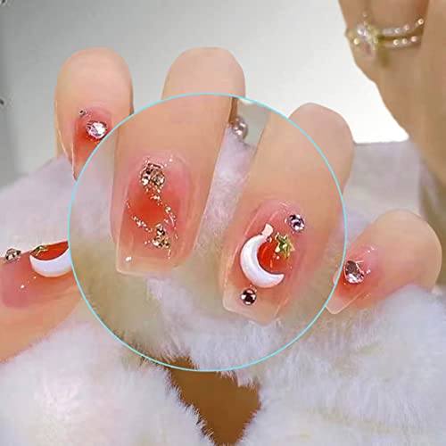 24kom kratki Pink Press nokti Valentinovi lažni nokti sjajni lažni umjetni nokti-pritisnite na noktima Pink Moon