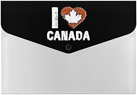 Volim Canada, Canada Day 6 - Pocket Expanding File Folder Plastic Importan document paper Organizer Labels