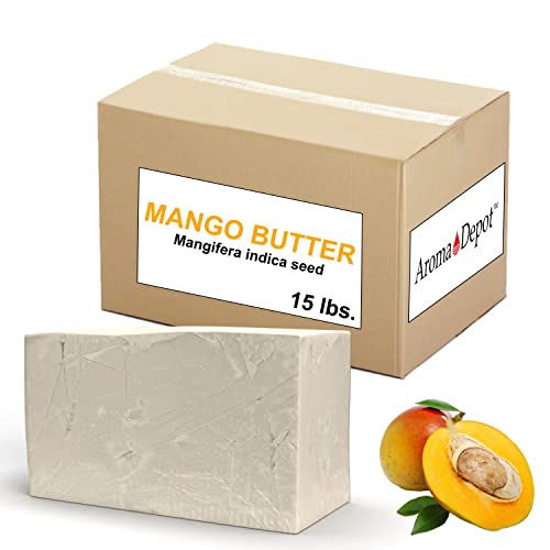 Aroma depo 15 lb. Sirovi Mango puter nerafinirano prirodno čisto odlično za njegu kože, tijela, kose.