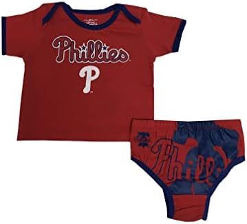 Outerstuff MLB novorođenčad & amp; dojenčad 0-24 mjeseci Shortstop relej 2 komad T-Shirt & amp; pelena
