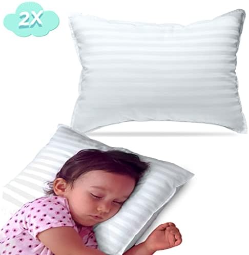 Kinder Fluff Todler Jastuk -To jastuk za bebe sa 300t pamukom i dolje Alternativni ispunite jastuk za krevetić
