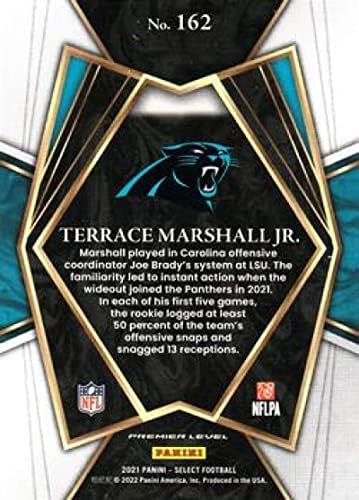 2021 Panini Odaberite # 162 Terasa Marshall Jr. Premijer nivo Carolina Panthers Rc Rookie NFL fudbalska trgovačka kartica