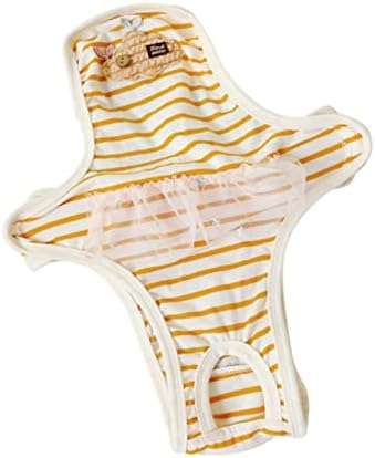 Ipetboom 1pc Physiology perive hlače za višekratnu upotrebu mali pamučni prugasti tregeri veličina potrepštine Puppy Pantie traka dodatna oprema Doggy menstrualne prozračne gaćice Suspender Stripe pelena ženski