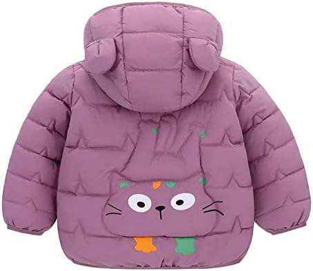 Zimski kaputi Djeca Toddler Baby Boys Girls Pokrivena jakna Slatka crtana kapuljača za toplu odjeću Zimski