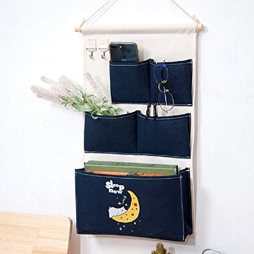Torba za odlaganje na vratima viseća torba za odlaganje torba pamučna tkanina zidna viseća ormar džepna