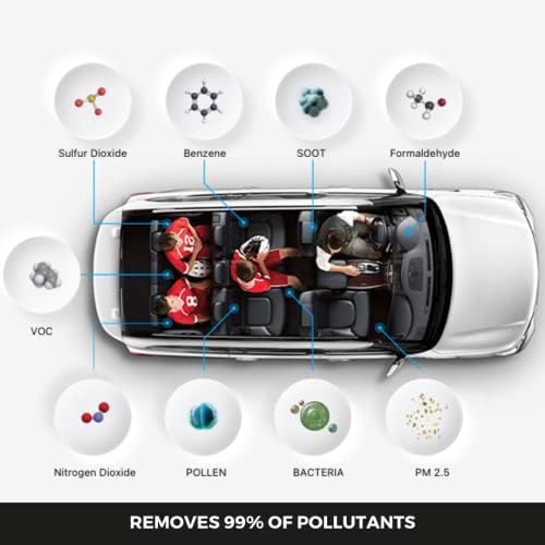 IQAir Atem prenosivi HEPA prečistač vazduha, filteri za zagađenje, mirise, gasove, isparenja automobila