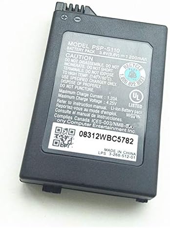 Joyuetlan FEMAI kompatibilna zamjena baterija za Sony PSP-S110 1200mAh 3.6 V PSP 2000/3000 PSPS110