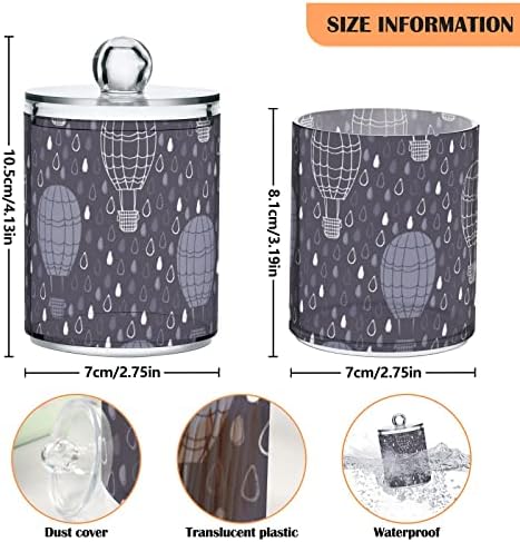 Aerostat točkica pamuk držač kupaonica posude za kupatilo sa poklopcima set pamučni kuglični jastuk držač
