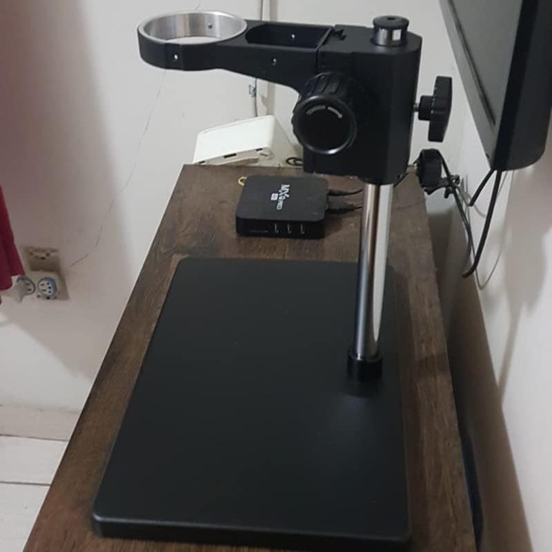 Mjwdp industrijski dvogled Trinokularni mikroskop držač držača držača držača 76mm univerzalni 360 rotirajući radni sto za održavanje