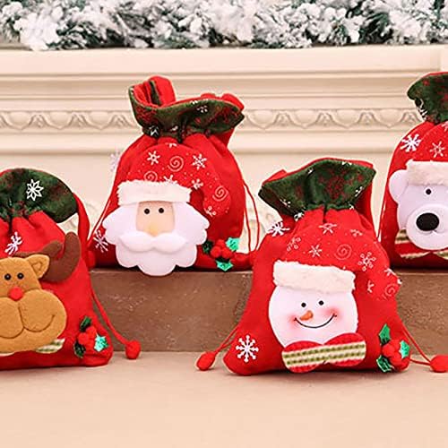 Dbylxmn organizator događaja knjiga Božićne lutke torbe Candy torbe svečane torbe za vezice pokloni Santa dječije